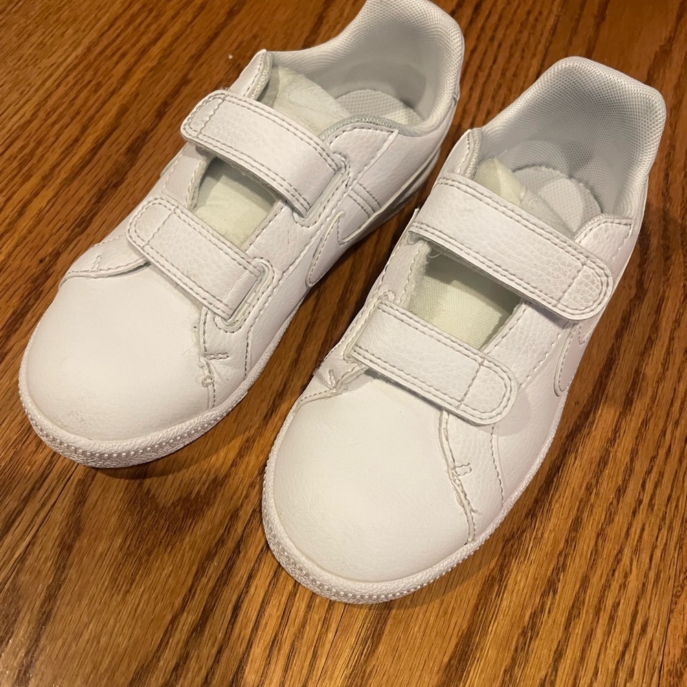 Nike Kids Leather Velcro Strap Sneakers